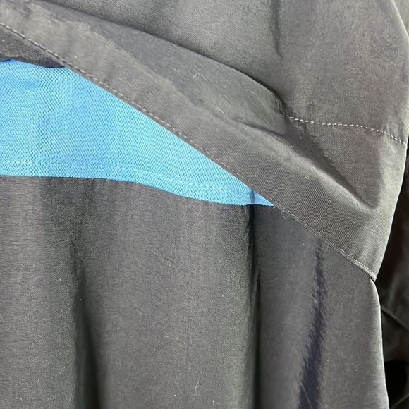 Lands’ End Men’s Navy Windbreaker retractable hood size XL - Picture 5 of 9